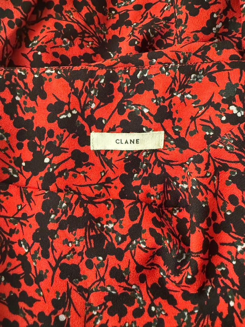 【CLANE】　DOT FLOWER CIRCULAR SKIRT — image 4
