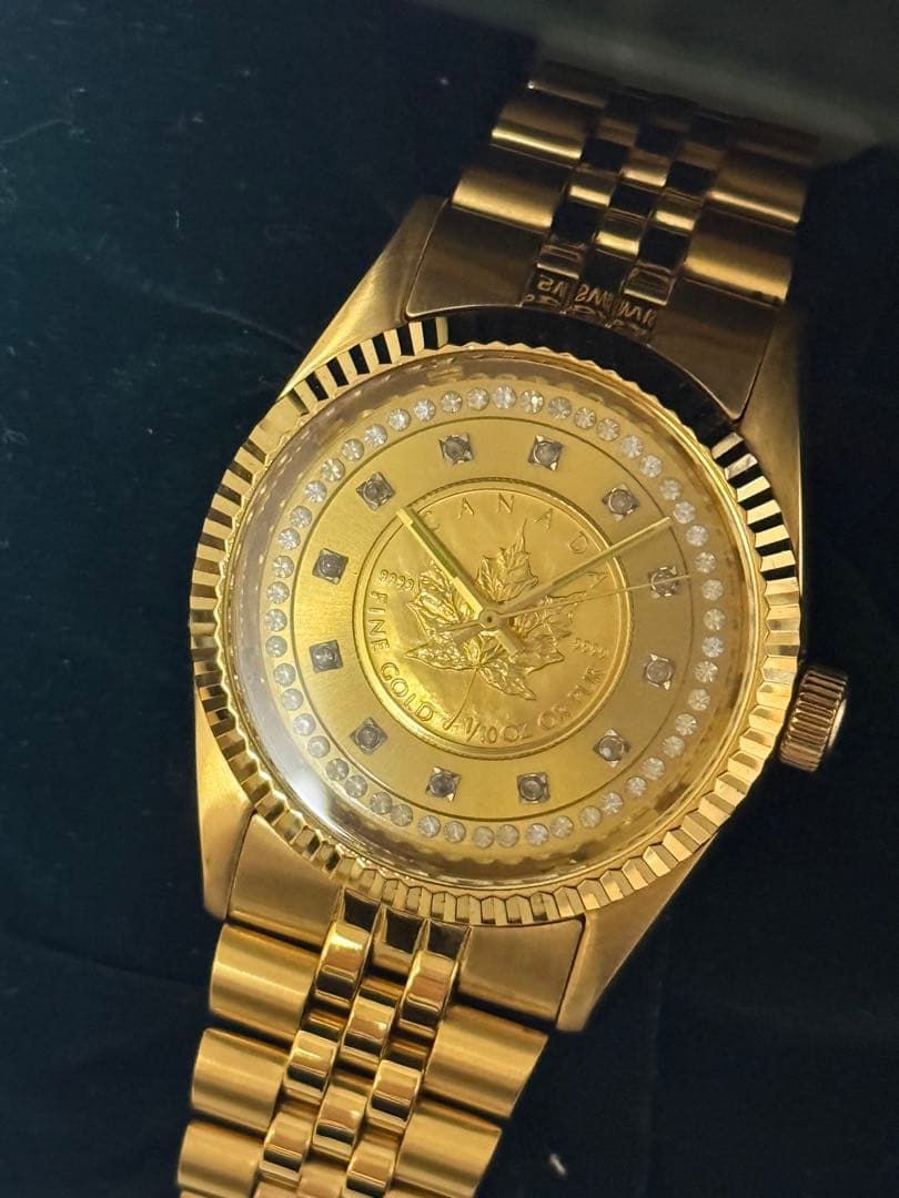 RODANIA メープルリーフ金貨1/10ozコインウォッチ稼働 — image 2