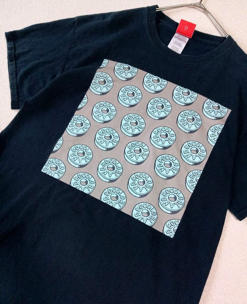 COCOLO BLAND ココロブランド tシャツ M ロゴ入り ドーナツ柄 — image 3