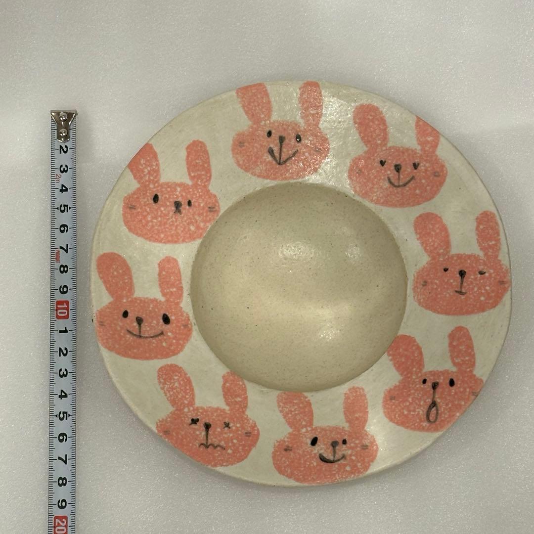 希少 岡村友太郎 DEARYOU表参道店個展 お皿 食器 うさぎ 新品未使用品 — image 5