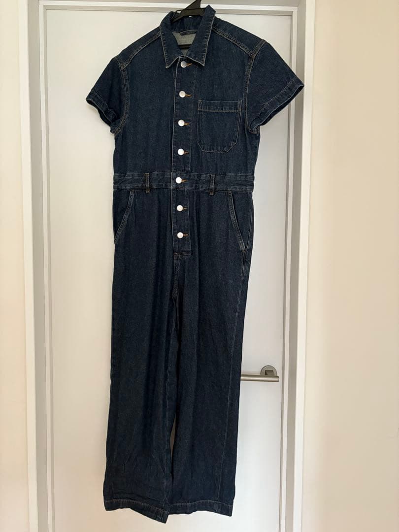 ジーユー　WOMANデニムジャンプスーツ（半袖）ブルーS — image 2