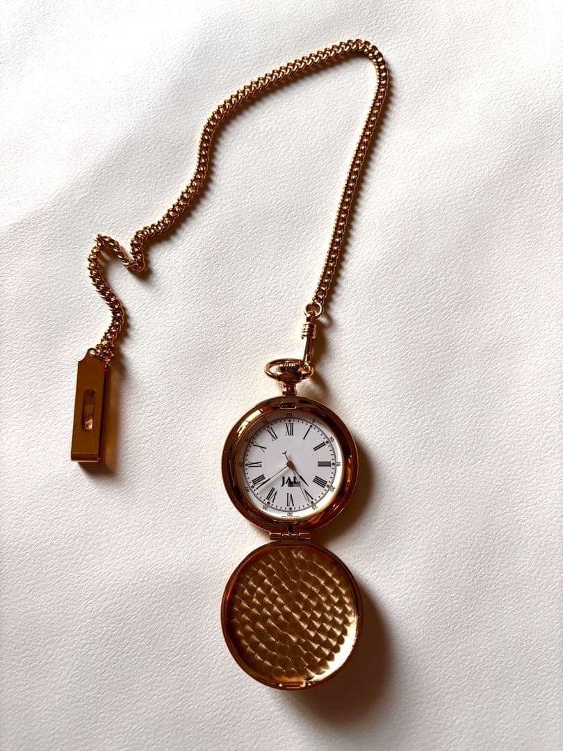 JAL 服部セイコー 懐中時計 ゴールドカラー金メッキSeiko — image 4