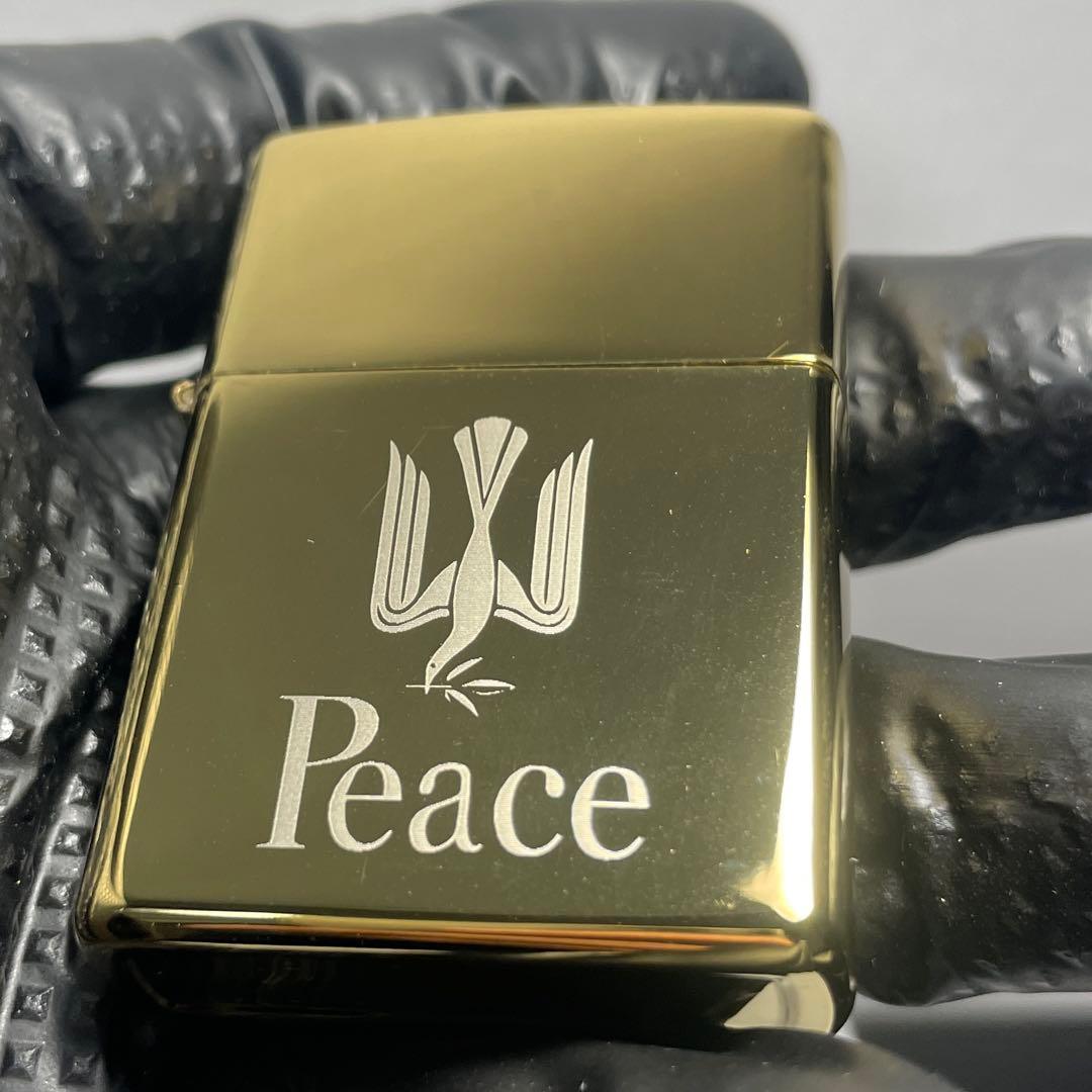 Peace ピース 金 ゴールド オイルライター — image 4