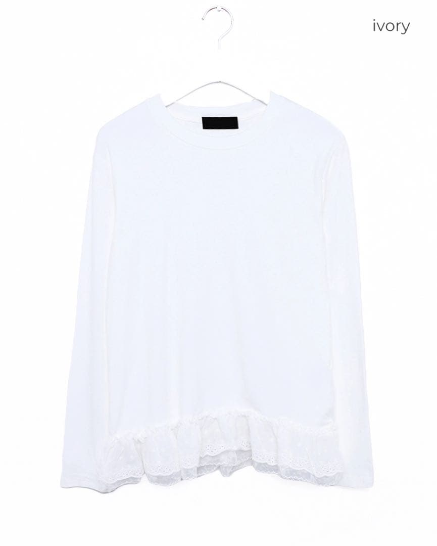 nugu レースティアードロングTシャツ — image 4