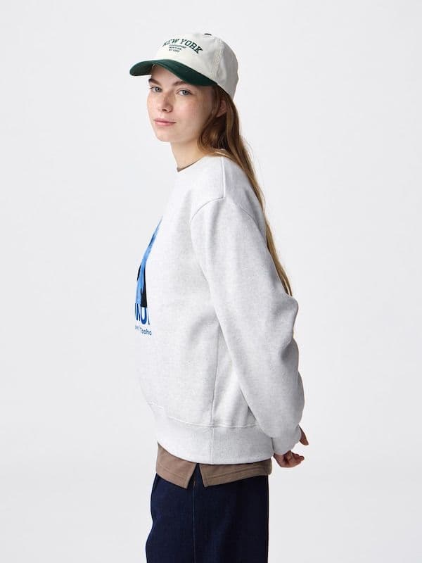 【美品】GU スンスン 裏起毛スウェット グレー XL 保温 — image 2