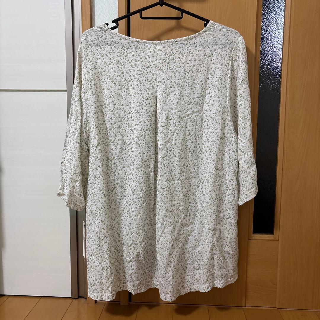 LA MONET 五分袖 花柄プルオーバー M-L — image 2