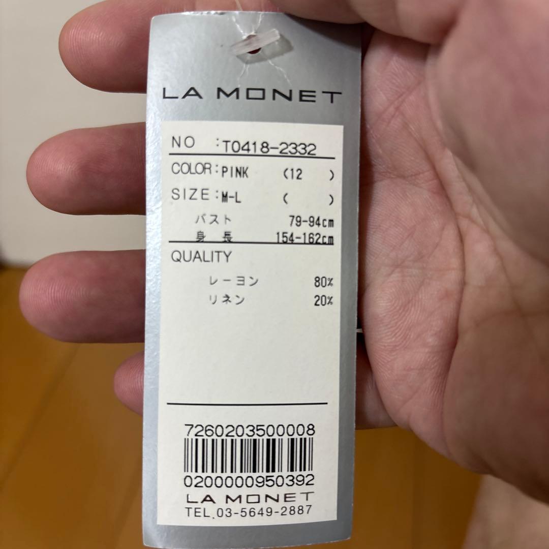 LA MONET 五分袖 花柄プルオーバー M-L — image 3