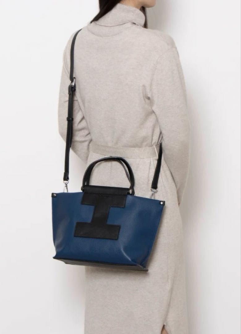 美品＊La Rochelle トートバッグ 2way グレー ブラック — image 2