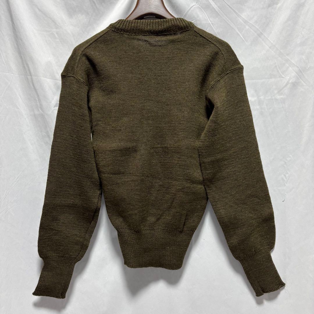 フランス軍　60's Vネックセーター　dead stock 実物　官給品　② — image 2