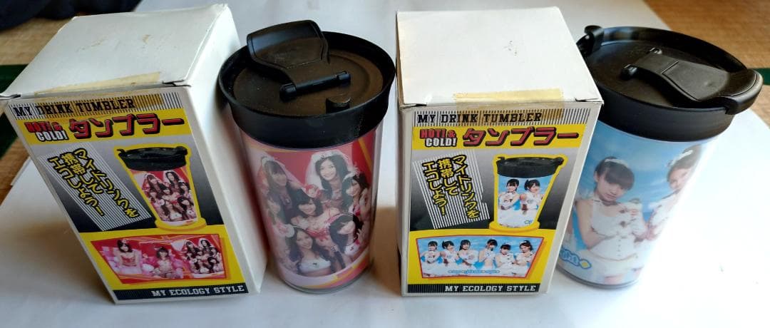 AKB48(２００7年頃）タンブラー２個セット　紙箱入り未使用品 — image 4