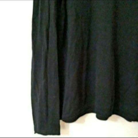 希少XS デンハム DENHAM レーヨン100% Vネックニット 黒 接触冷感 — image 5