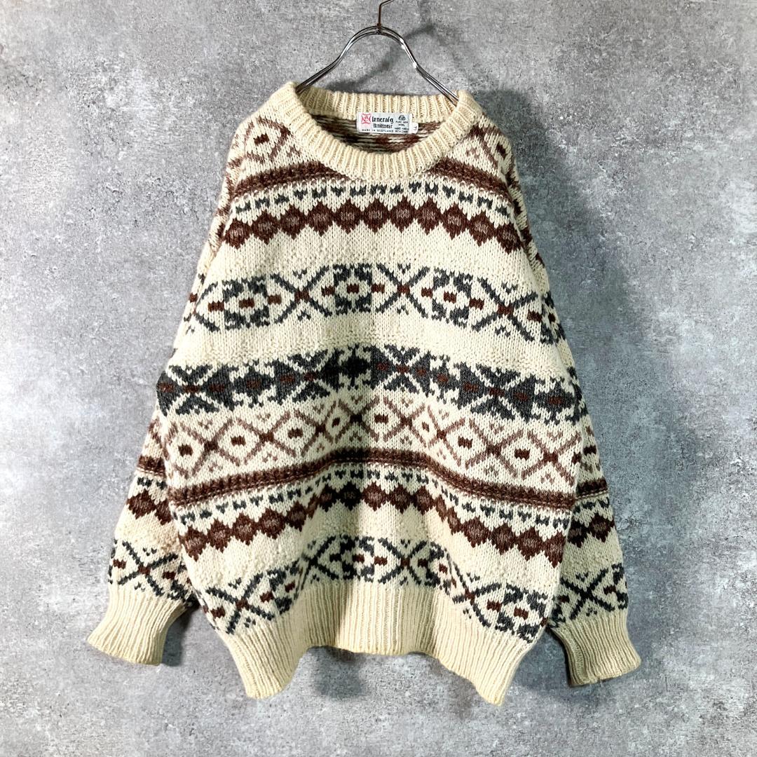 スコットランド製　Glencraig Knitwear　ノルディックセーター — image 2
