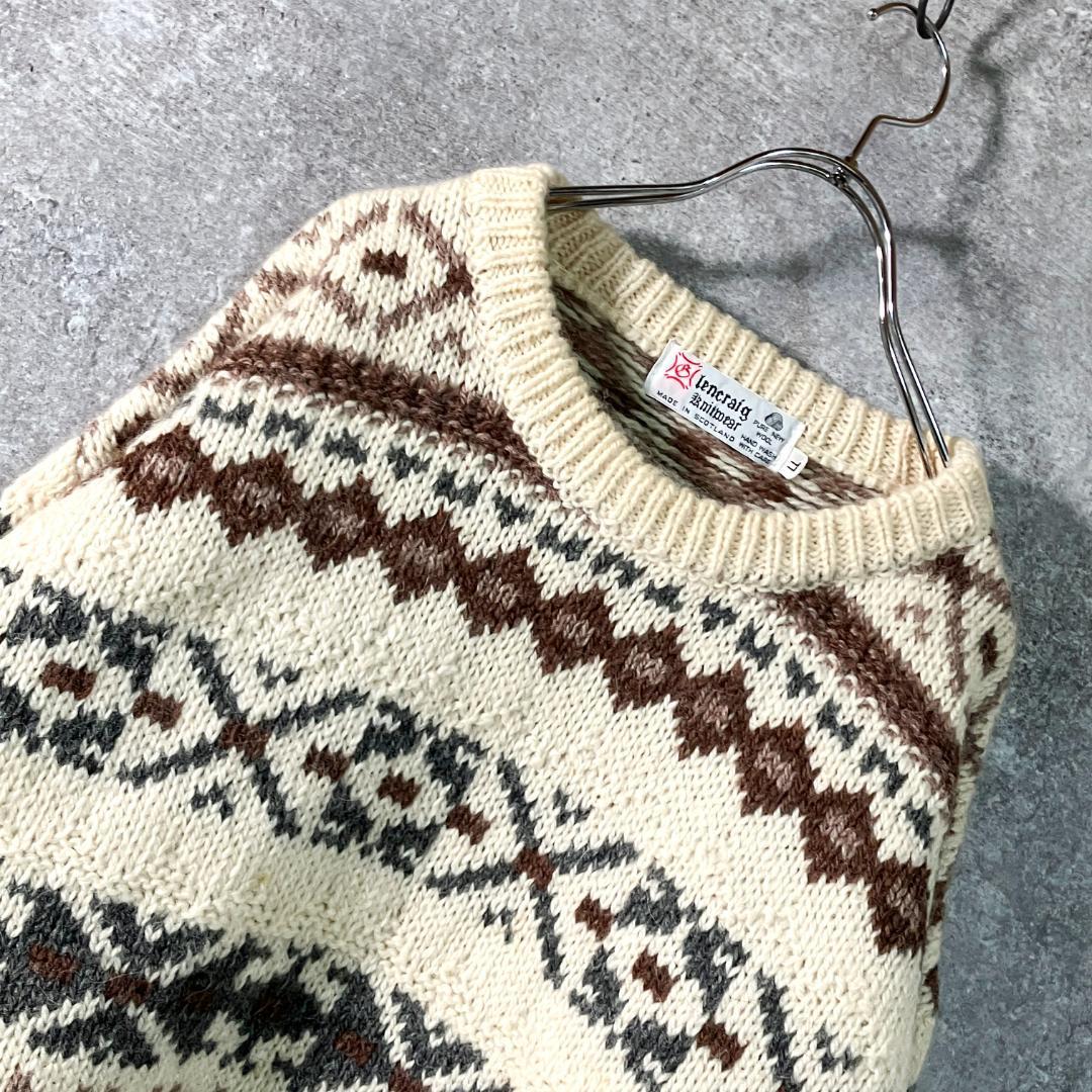 スコットランド製　Glencraig Knitwear　ノルディックセーター — image 3