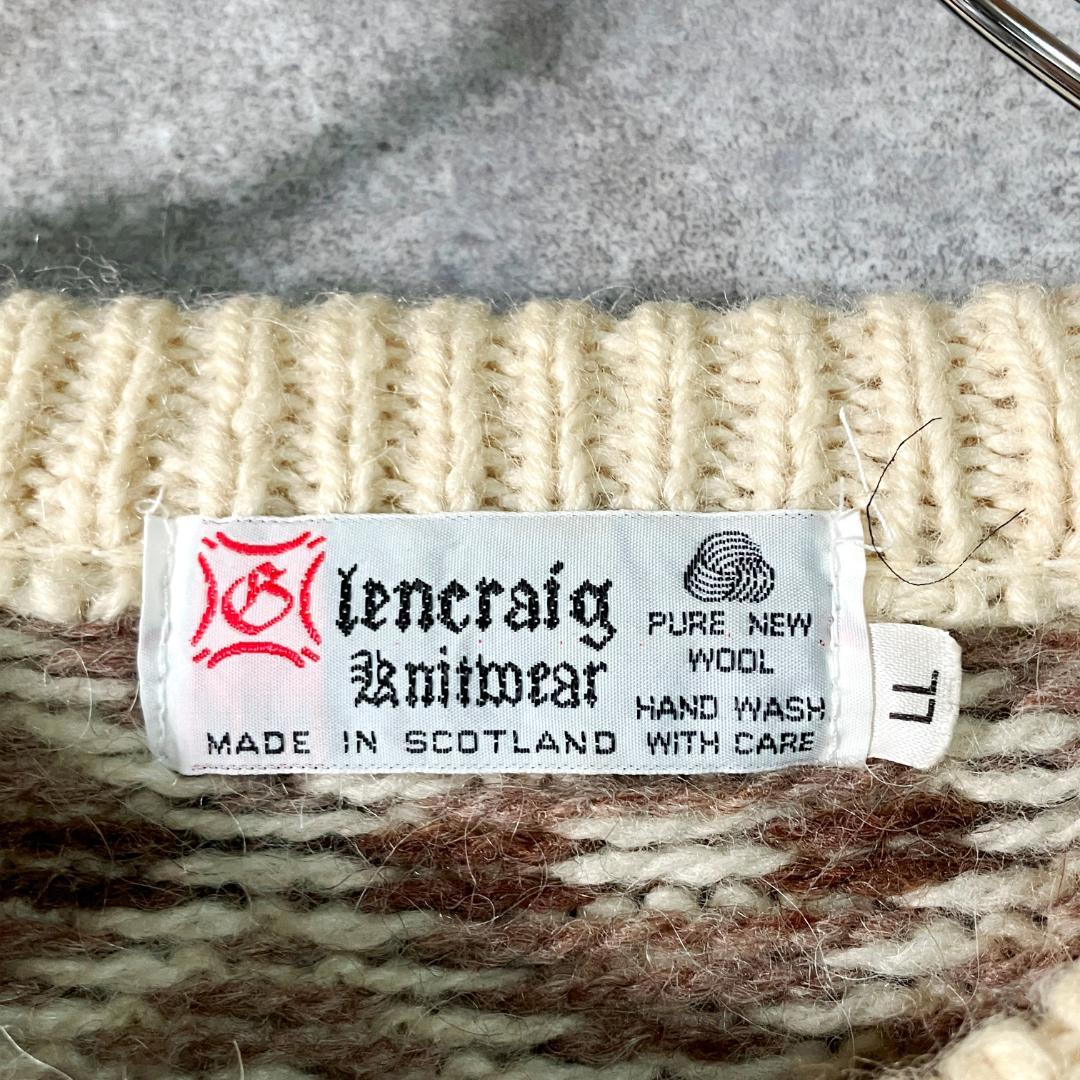 スコットランド製　Glencraig Knitwear　ノルディックセーター — image 5