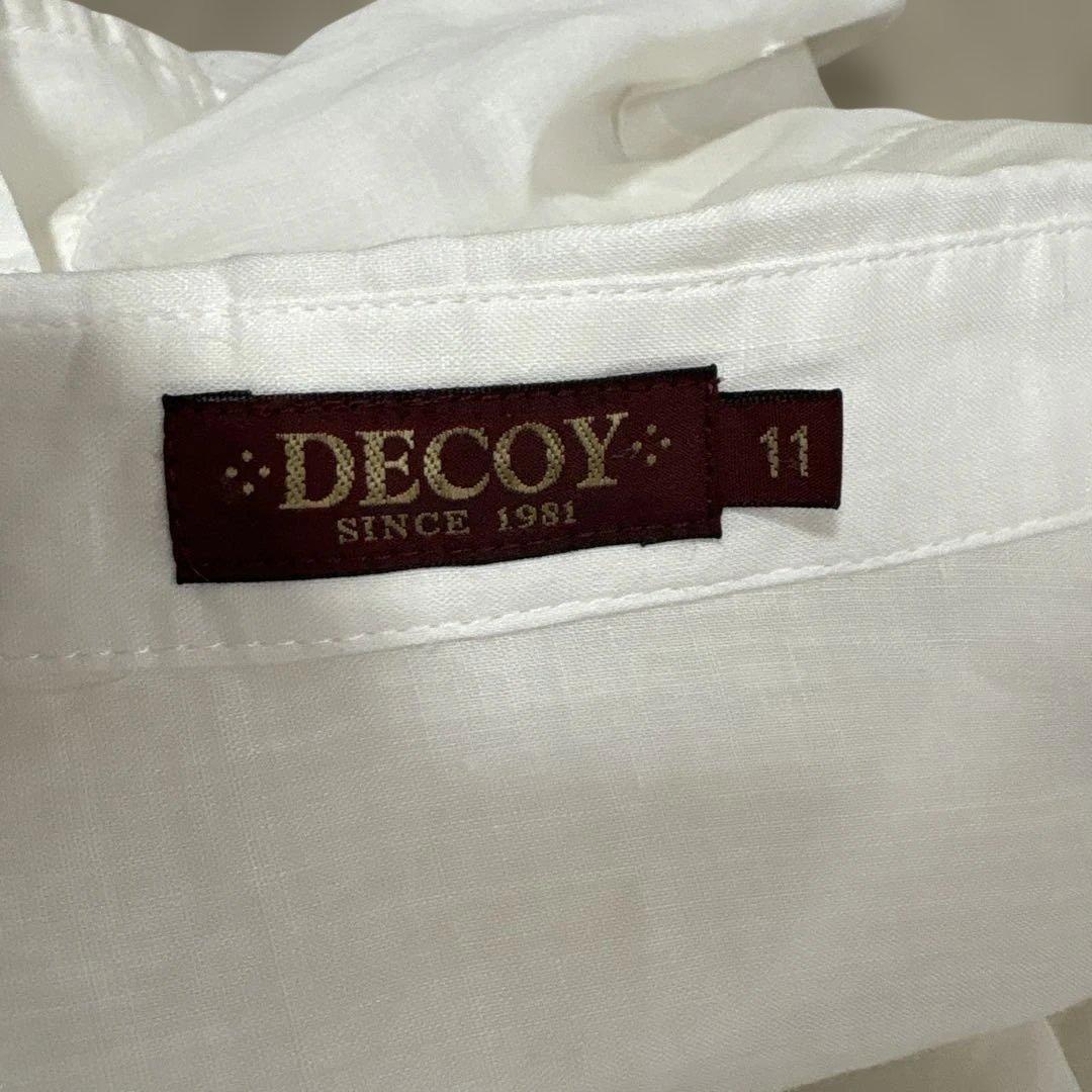 DECOY 麻100% 七分袖シャツ ホワイト 11R — image 4