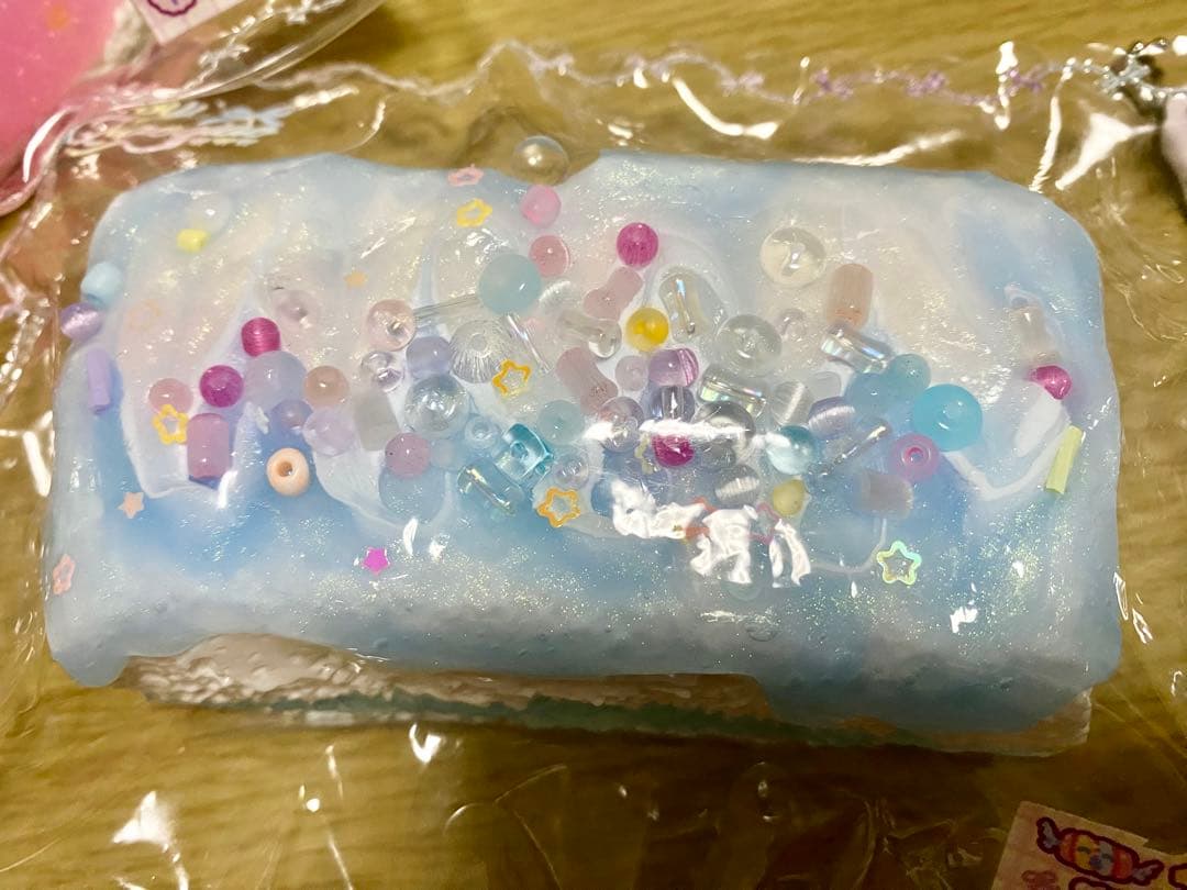 qiaoqiaoスクイーズ 2点まとめ売りセット 粘土感 クリーム泥感 クリア — image 2