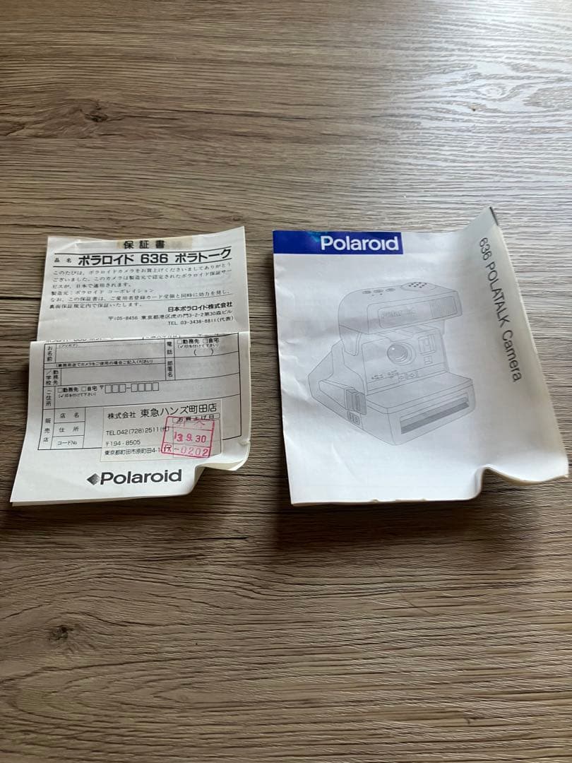 Polaroid 636 POLATALK ポラロイドカメラ 箱付き — image 5