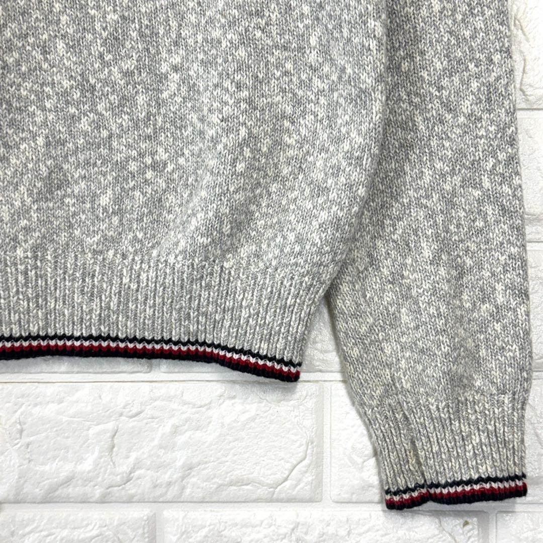 トミーヒルフィガー/XS/グレー/ミックス/ニットプルオーバー/長袖/ロゴ/春秋 — image 3