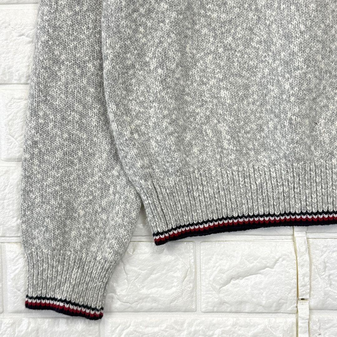 トミーヒルフィガー/XS/グレー/ミックス/ニットプルオーバー/長袖/ロゴ/春秋 — image 4