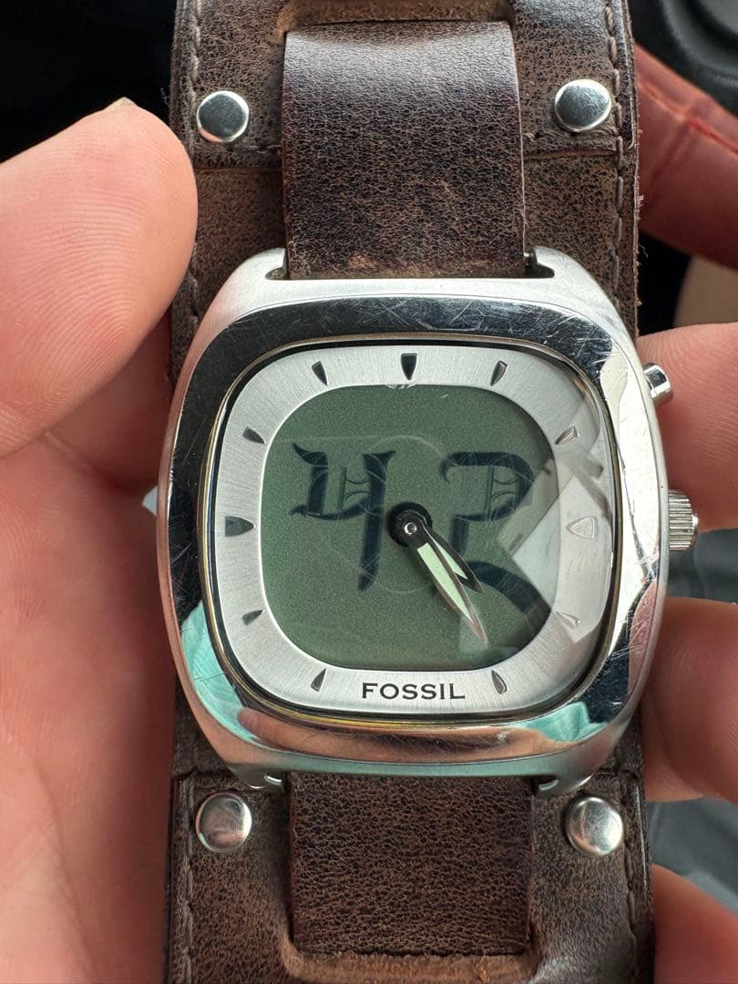 FOSSIL BIG TIC JR8123 動作品 Y2K 希少 デジアナ — image 2