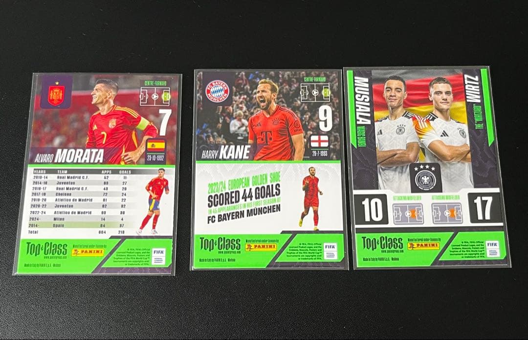 Panini Top Class 3枚セット ケイン モラタ ムシアラ ヴィルツ — image 2