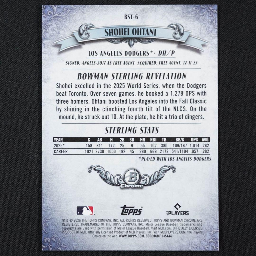 2026 Topps Bowman 大谷翔平 BST-6 インサートカード — image 4