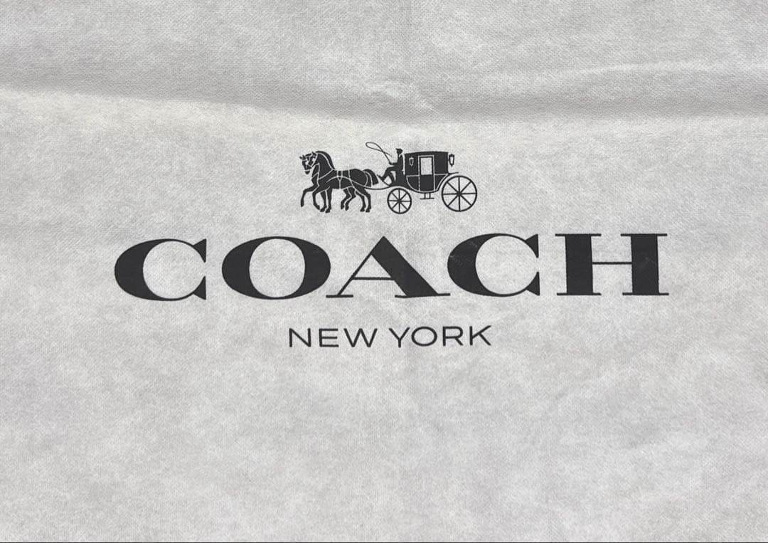 COACH コーチ ショップ袋 不織布 巾着保管袋 大 — image 3