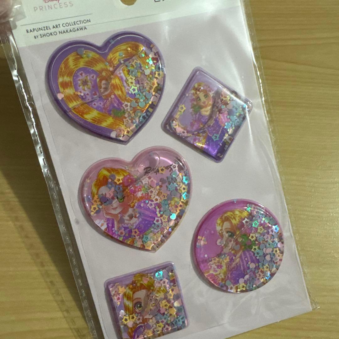 セリア　ビッグウォーターシール　中川翔子　ラプンツェル　5点セット　ディズニー — image 2