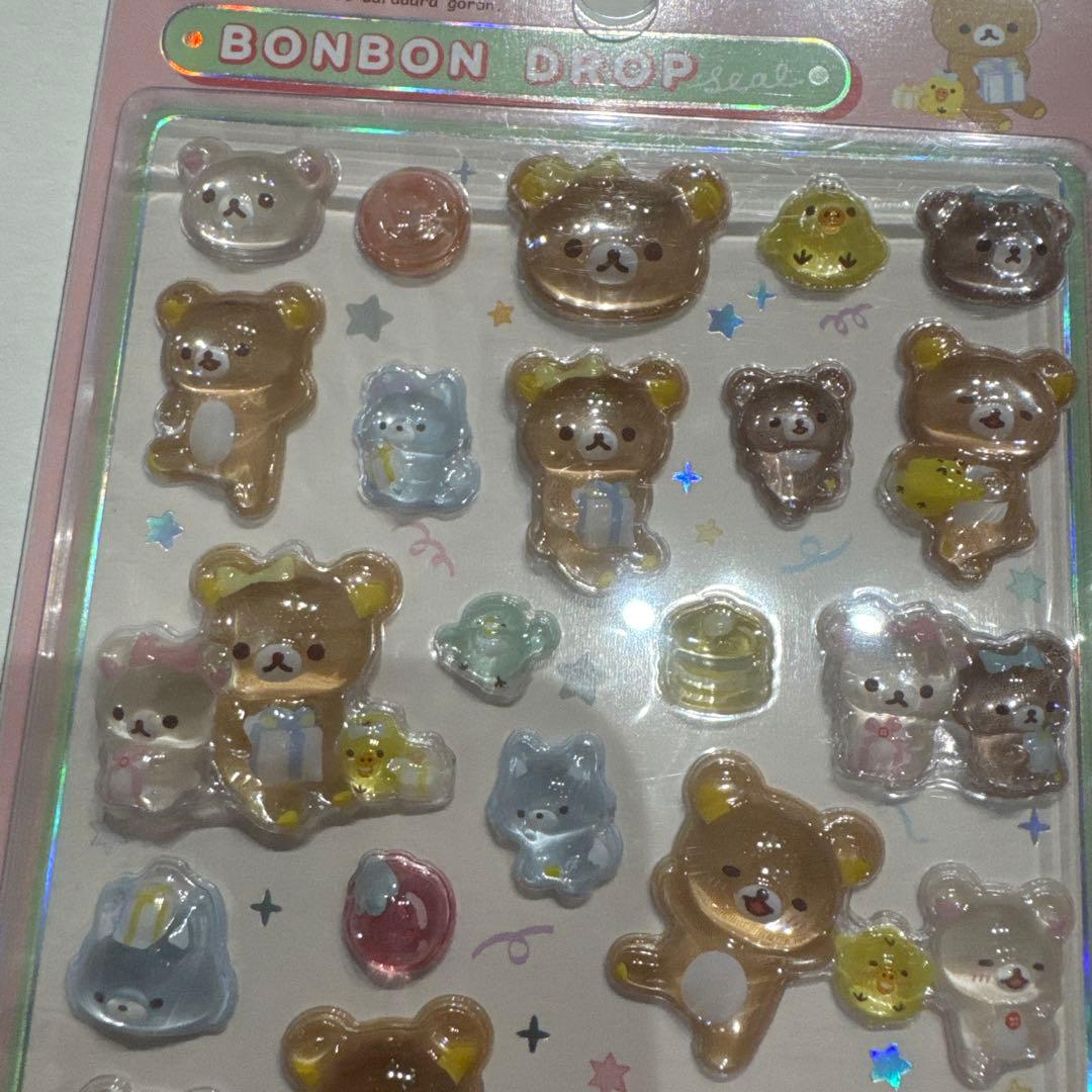 【正規品】新作 リラックマ なかよし ボンボンドロップシール ボンドロ ピンク — image 2