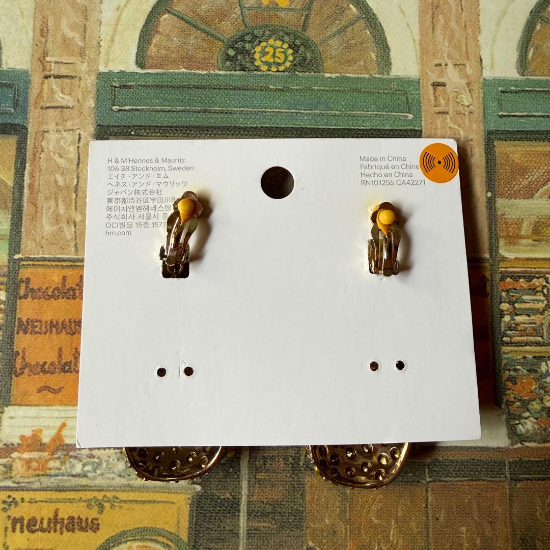 ☆新品☆パイナップル イヤリング キラキラ ゴールド イエロー ハワイアン — image 2