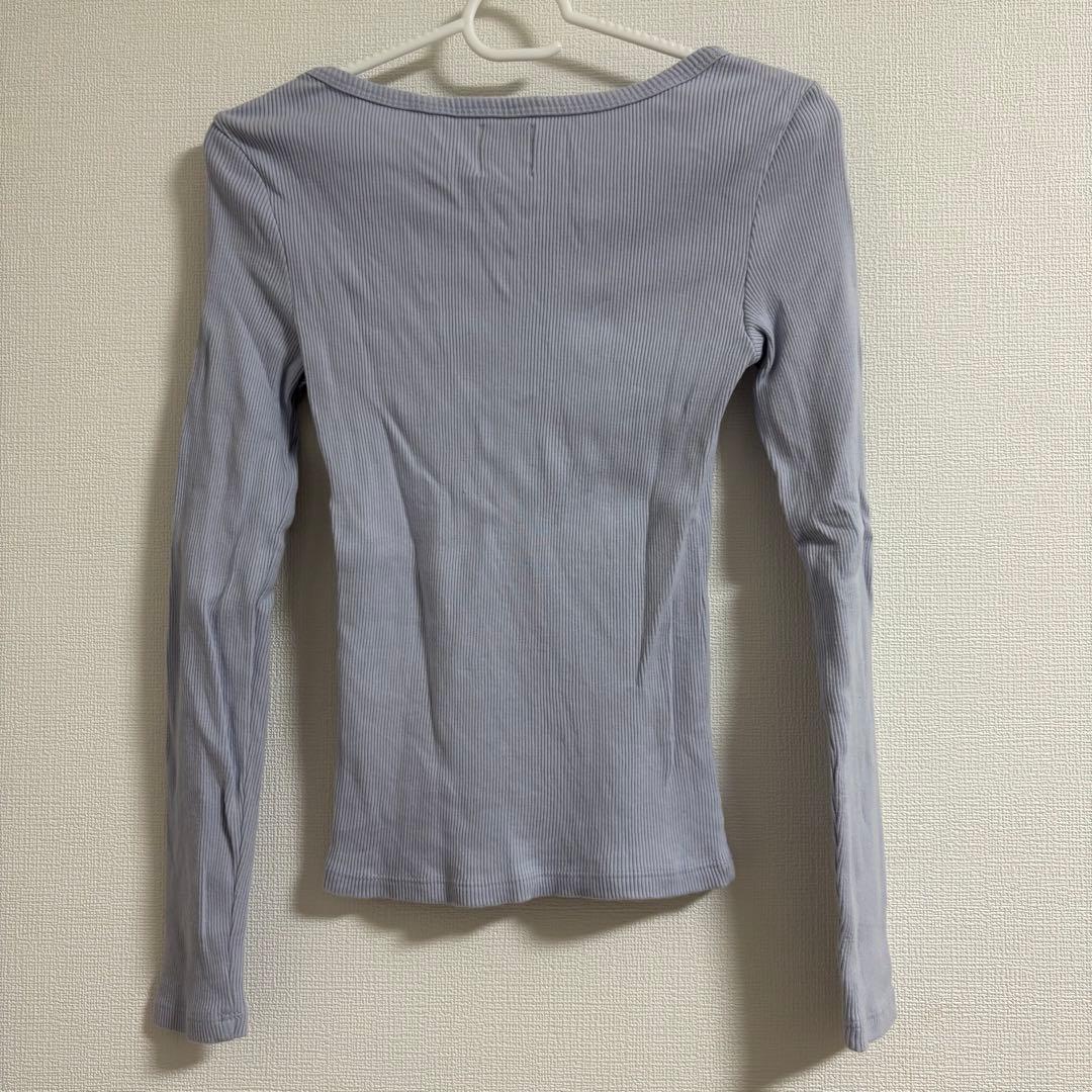 【 GAP 】リブヘンリーネック長袖カットソー y2k 平成 — image 2