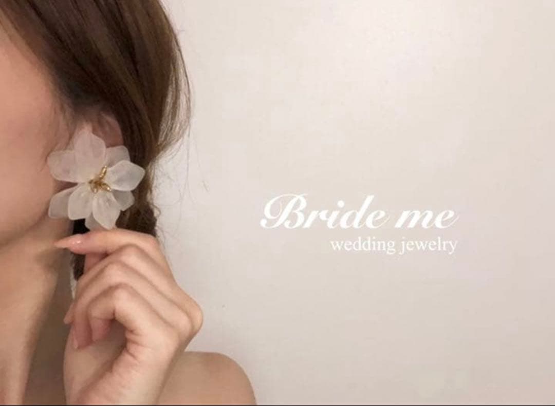 Bride me フラワーイヤリング　ウェディングアクセサリー — image 4