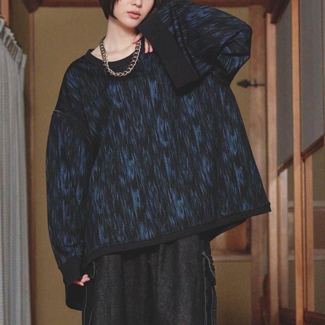 孤独 kodoku 2wayフレアスリーブロンT ダークブルー M — image 2