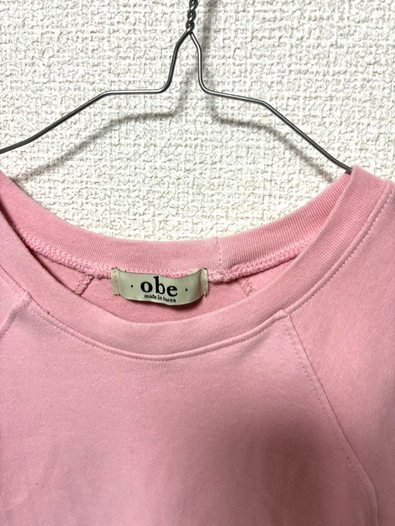 【美品】韓国obe 半袖 Tシャツ ピンク — image 2