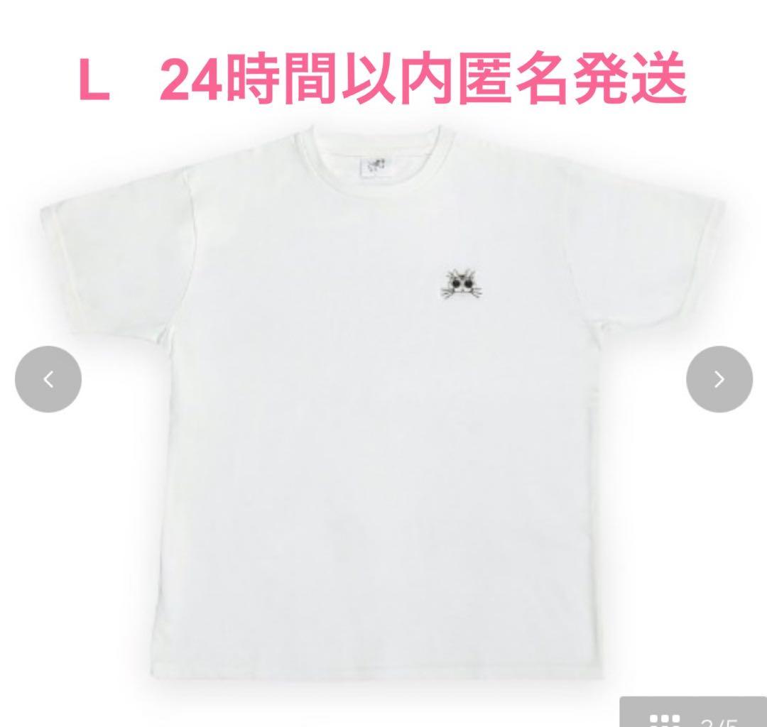 夜は猫といっしょ　Tシャツ　メンズM タグ付き新品　キュルガ　ホワイト　② — image 4