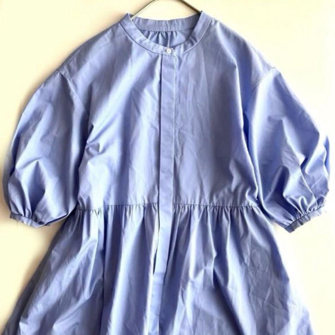 【美品】グリーンレーベルリラクシング 2024パフスリーブ ロングワンピース — image 2