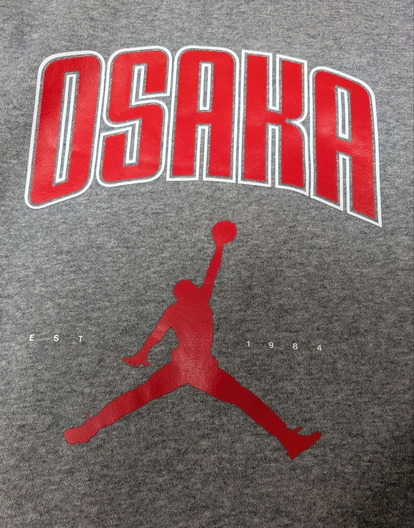 ジョーダン パーカー新品未使用 Lサイズ グレー OSAKA ナイキ 大阪 — image 2