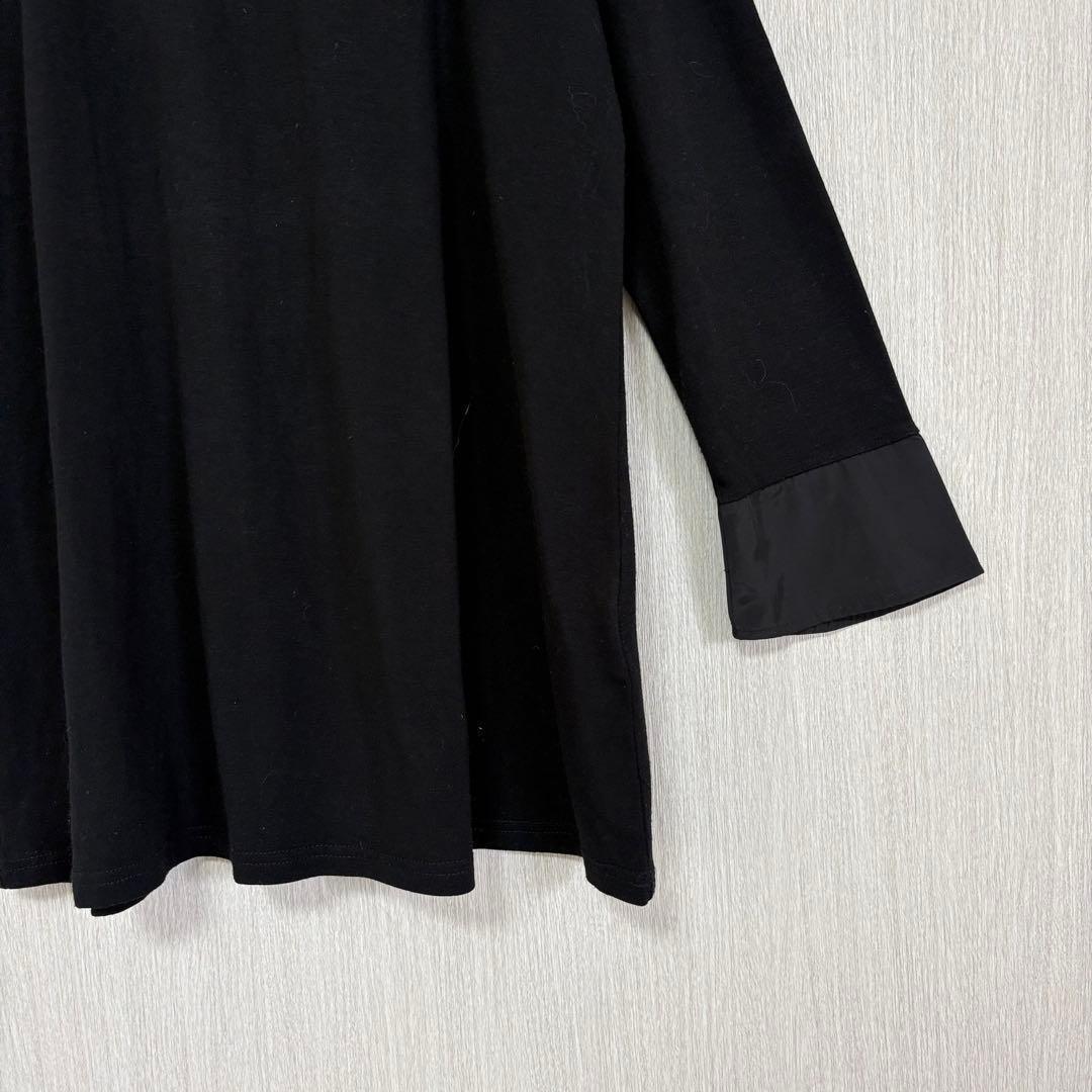 【Je crois soi】　異素材ハイネックカットソー　長袖　　M〜L くろ — image 5