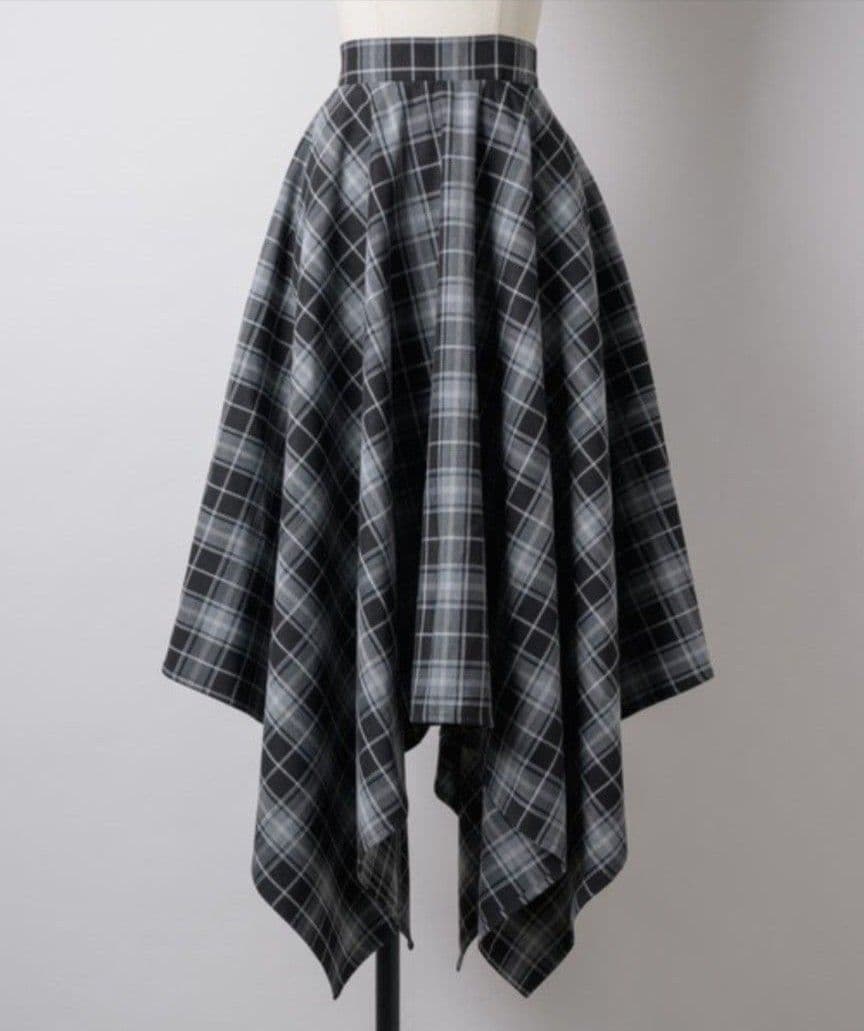 VIOLETTA 新品 タグ付 チェック柄ヘムスカート — image 3