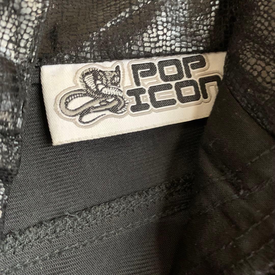 POP ICON ブラック ワイドパンツ — image 2