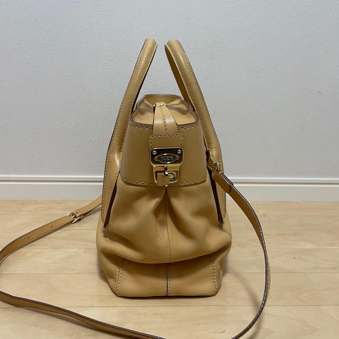 ■ TOD'S（トッズ） 良品 / レザー/ハンドバッグ/ ベージュ系 — image 4
