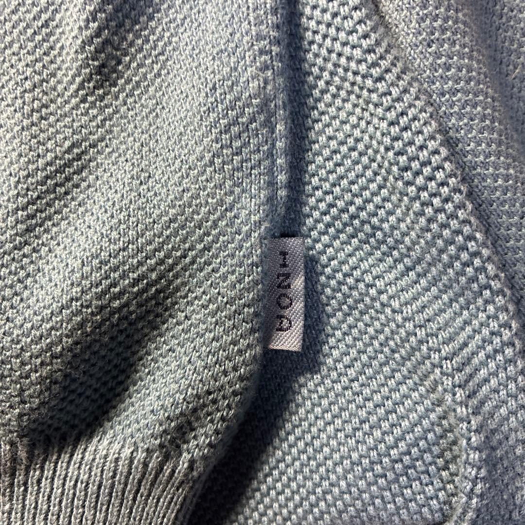 IZOD V-Neck Cotton Knit Sweater Blue — image 4