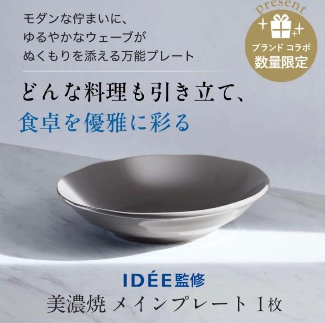 アテニア　美濃焼　メインプレート　お皿　IDEE監修　非売品 — image 2