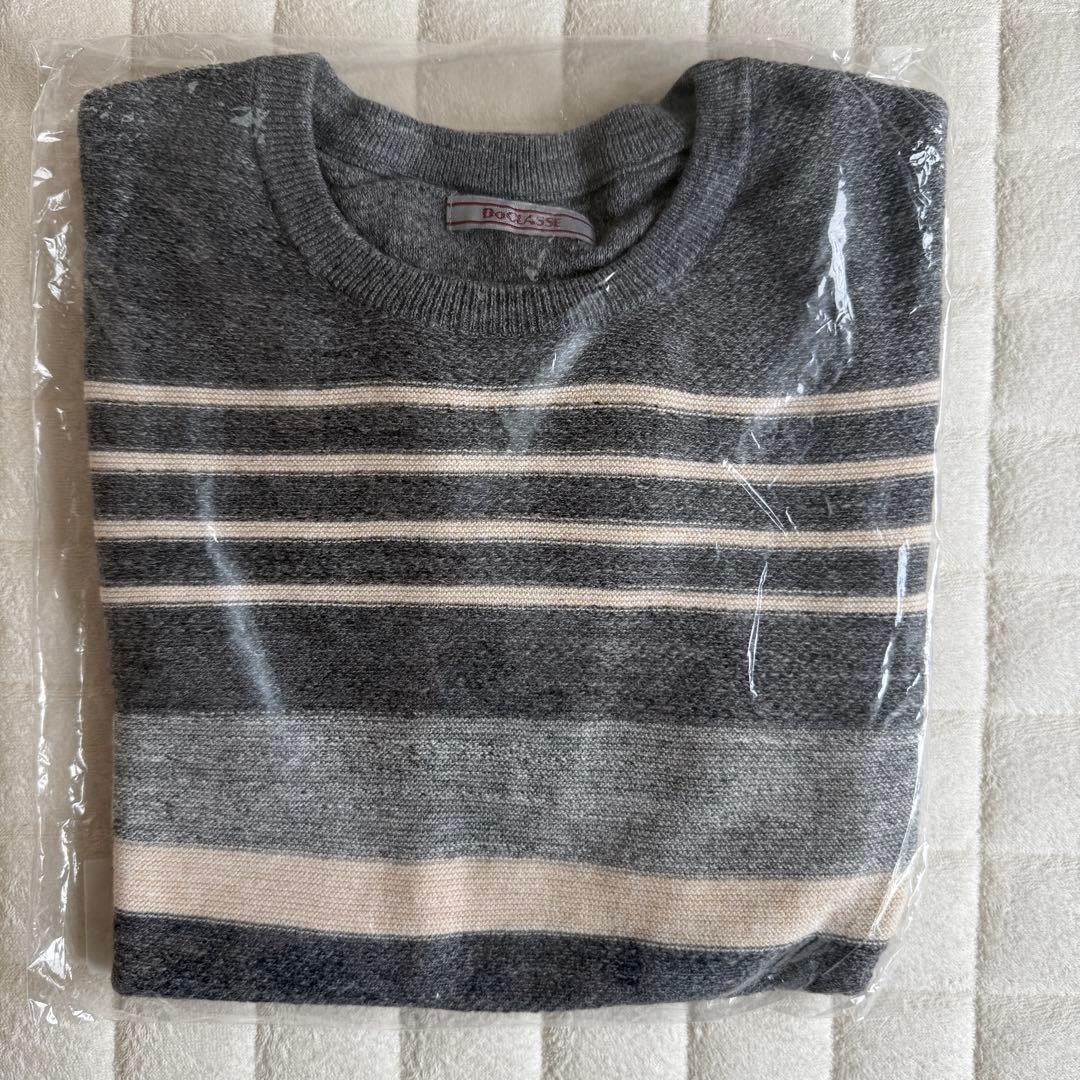 新品✨ DoCLASSE コットン マルチボーダー クールネック 長袖 M — image 3