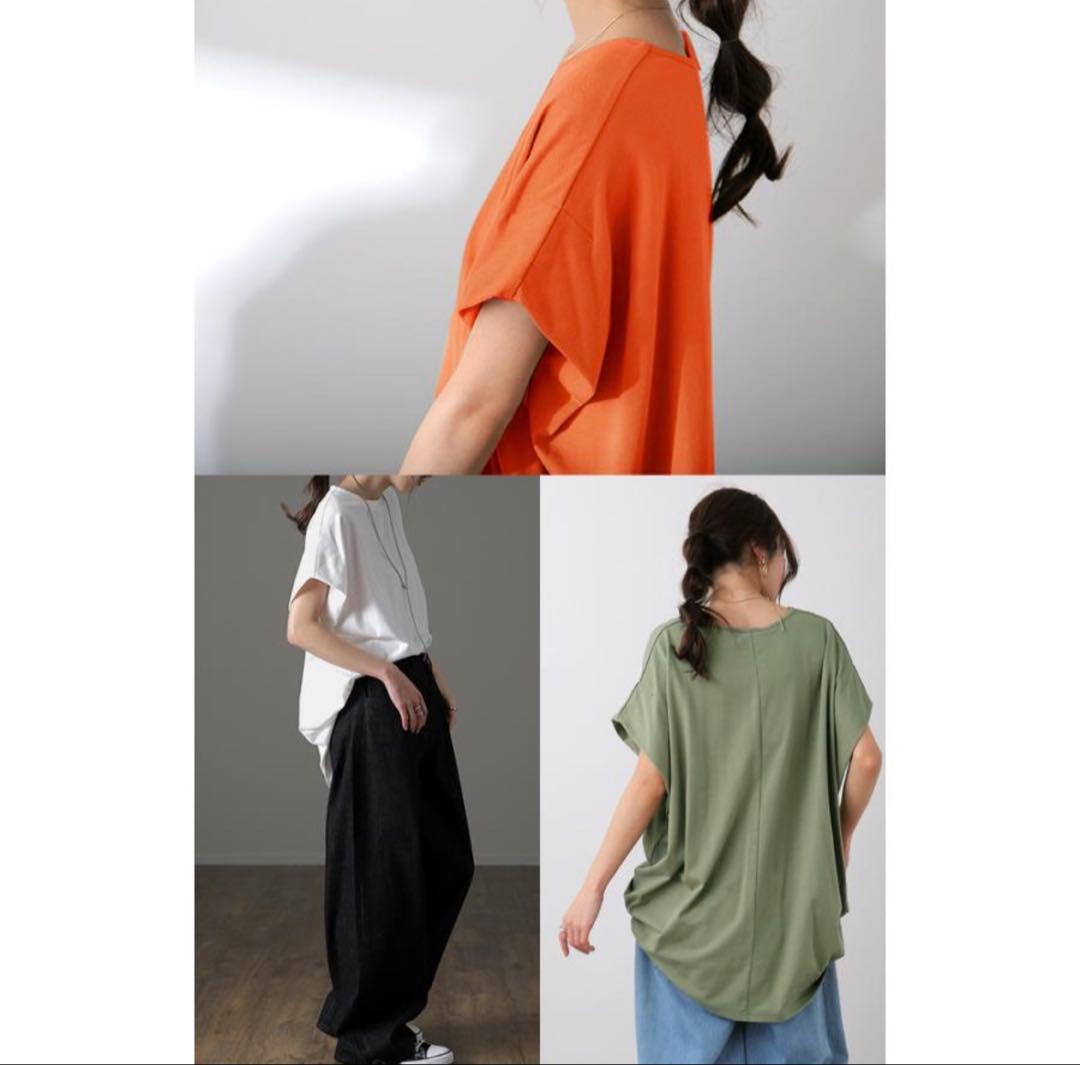 HUG.U 半袖 Tシャツ Uネック　グリーン — image 4