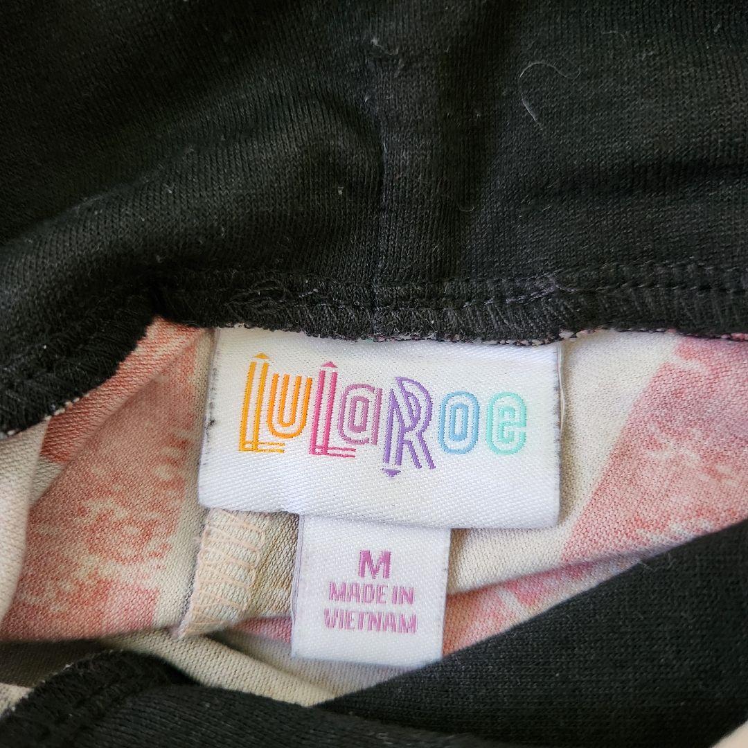 LuLaRoe【M】ルラロー フード付きカットソー ボーダー柄 チュニック丈 — image 2