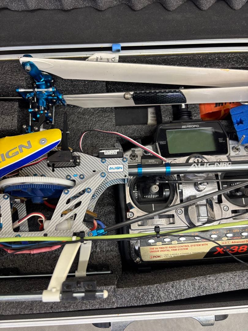 ALIGN T-REX450X RCヘリコプター プロポ・ケース付　動作確認未 — image 3