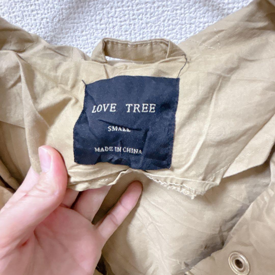 美品✨LOVE TREE 【S】フード付き　ベージュジャケット　お出かけ　通勤 — image 3