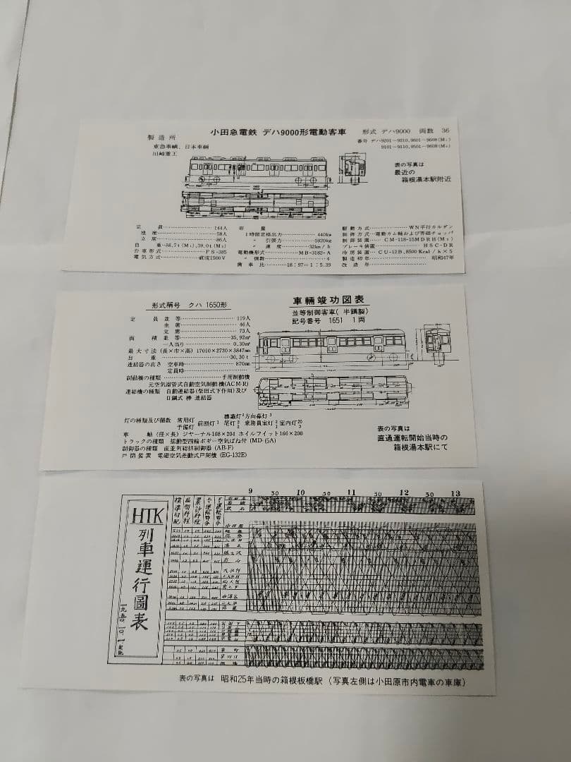 小田急大形車 直通運転 記念乗車券 3枚セット — image 4