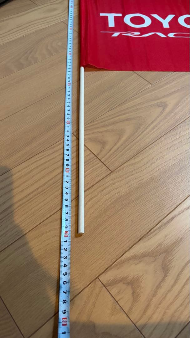 TOYOTA RACING フラッグ　旗　TR010 非売品 — image 2